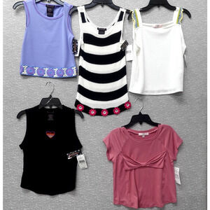 Girls Large 10-12 Clothing Lot 5 Pc Tops Mas Mas Xtroidinary Dillard’s